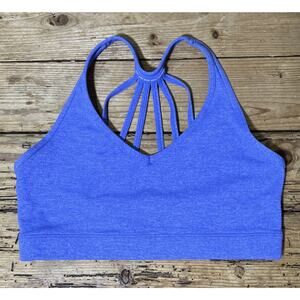 Lorna Jane Women’s Size M Heathered Periwinkle Sports Bra *Not Padded - NWOT